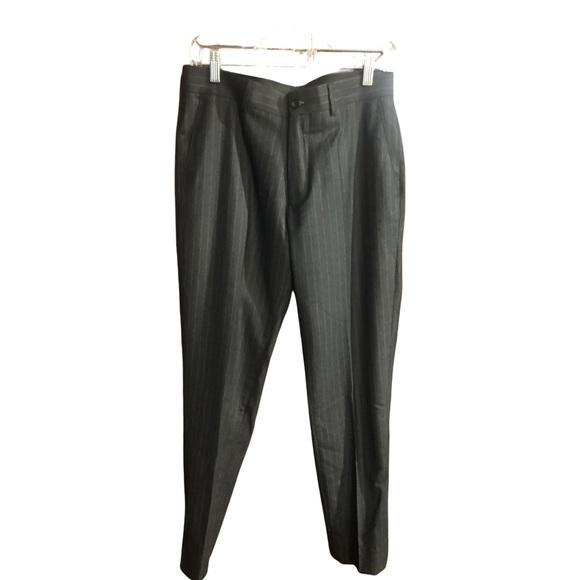 Haight and Ashbury grey striped wool suit.  Jacket size 40 and pants size 30” - Picture 2 of 10